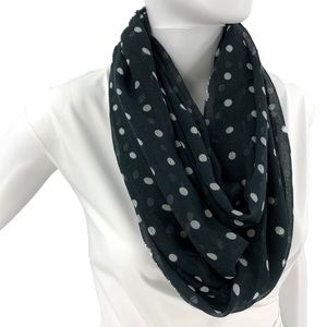 LUCKY STAR NEW Infinity Scarf Polka Dot Sheer